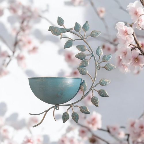 AcaciaHome Durable and Rust-Resistant 42CM Metal Garden Planter